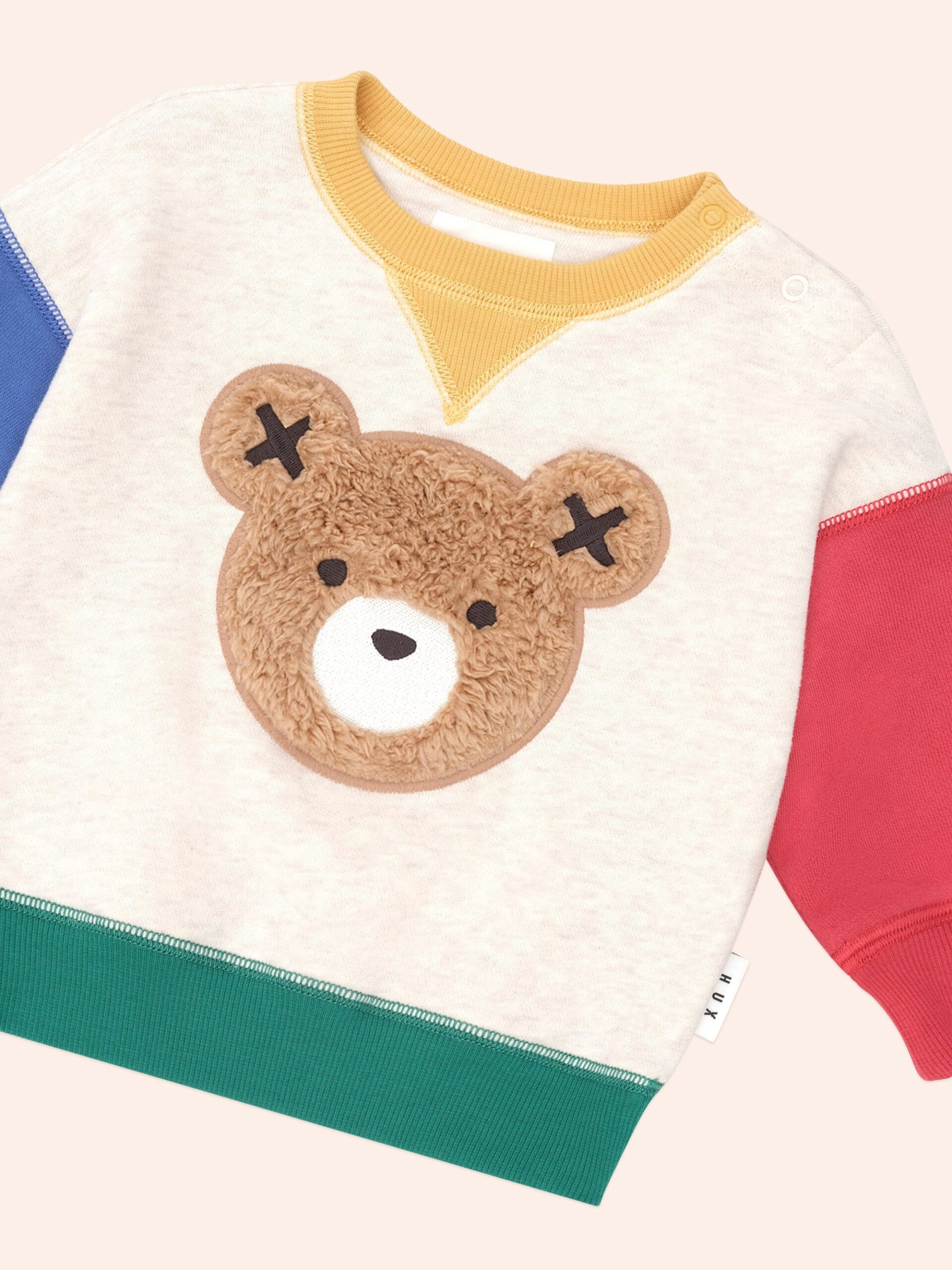 furry huxbear colour block sweatshirt furry huxbear colour block sweatshirt